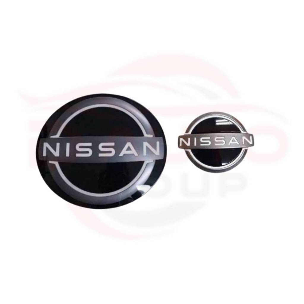 โลโก้ NISSAN KICKS แบบใหม่  ติดหน้ากระจังหน้าและฝาท้าย (ของแท้) 62890-7FW0B  84890-9VC0A