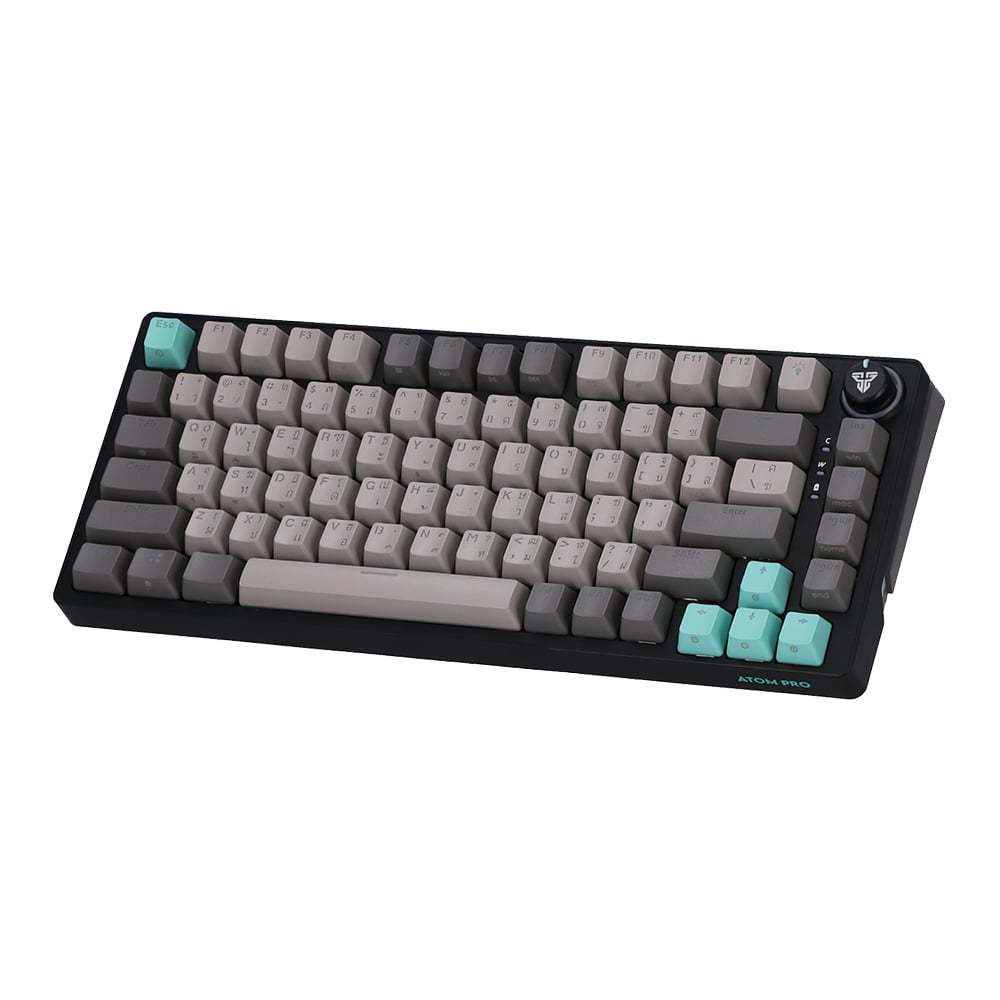 WIRELESS KEYBOARD (คีย์บอร์ดไร้สาย) FANTECH MK913 ATOM PR083 (BLACK) (BLUE SWITCH RGB EN/TH)