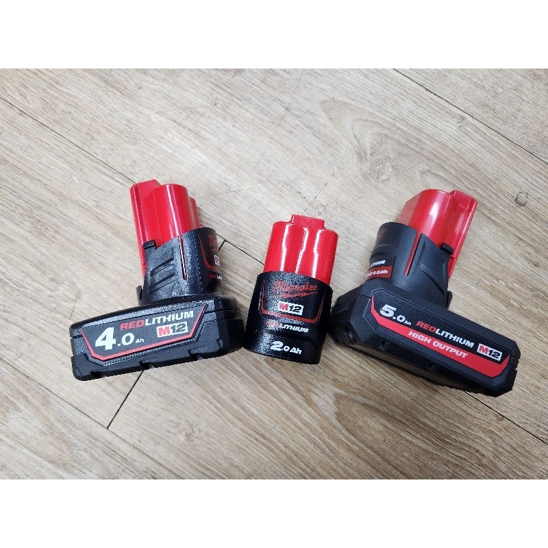 Milwaukee M12 Battery Case แท้ศูนย์ไทย (M12B2-2.0ah M12B4-4.0ah M12HB5-5.0ah) Not incloude Battery