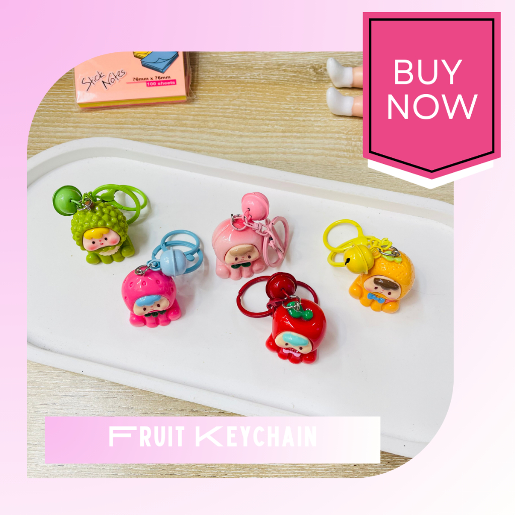 【จัดส่งจากประเทศไทย】พวงกุญแจผลไม้เด็ก สำหรับเด็กผู้หญิงและ นักเรียน อุปกรณ์ตกแต่งกระเป๋าเป้สะพายหลังและกระเป๋า