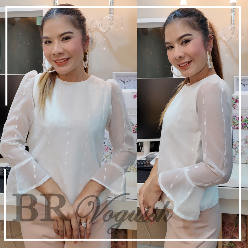 รวมเสื้อขาว ใส่ทำงาน ใส่ทำบุญ ออกพรรษา BRVoguish