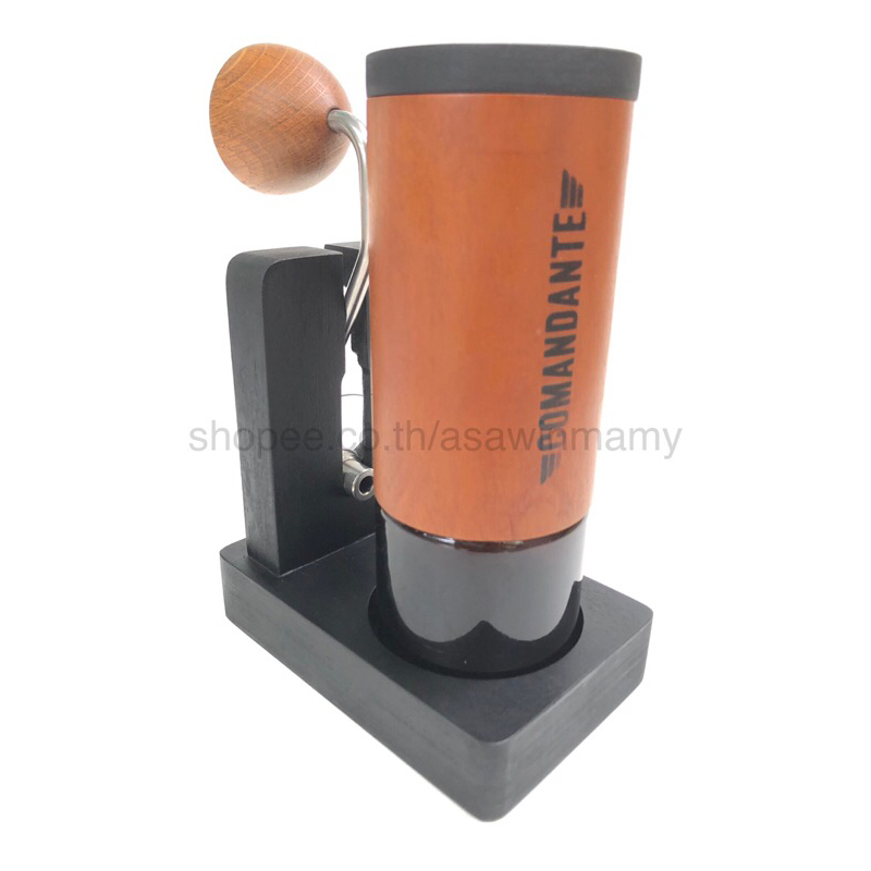 Stand & Cap for COMANDANTE MK4 แท่นวางและฝาปิดเครื่องบดกาแฟ(ไม่รวมเครื่องบด) สีดำ