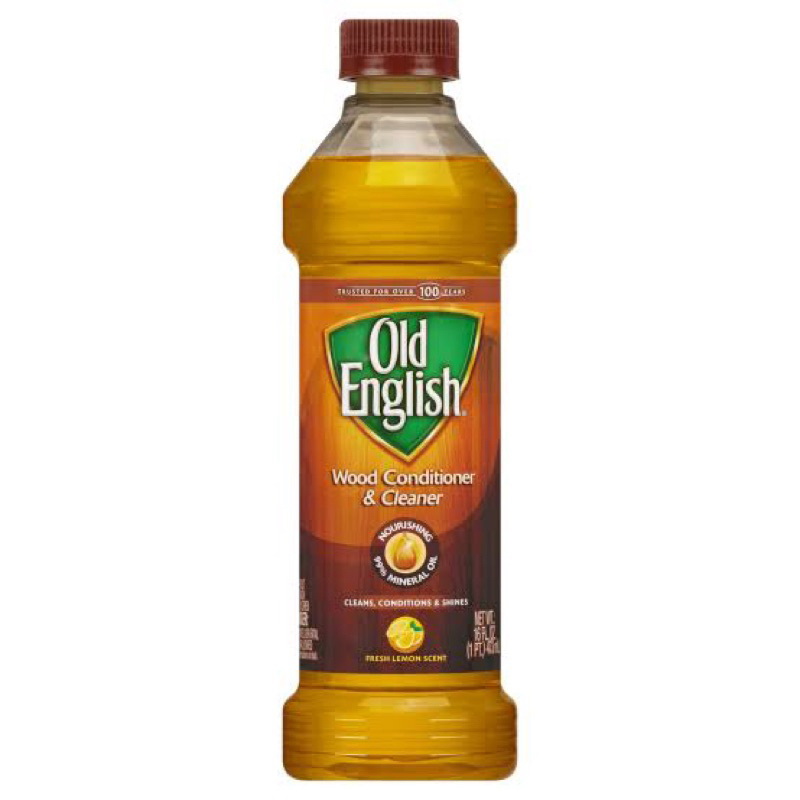 Old english wood conditioner clean 473ml. น้ำยาขัดเงาเฟอร์นิเจอร์ กลิ่นเลมอน