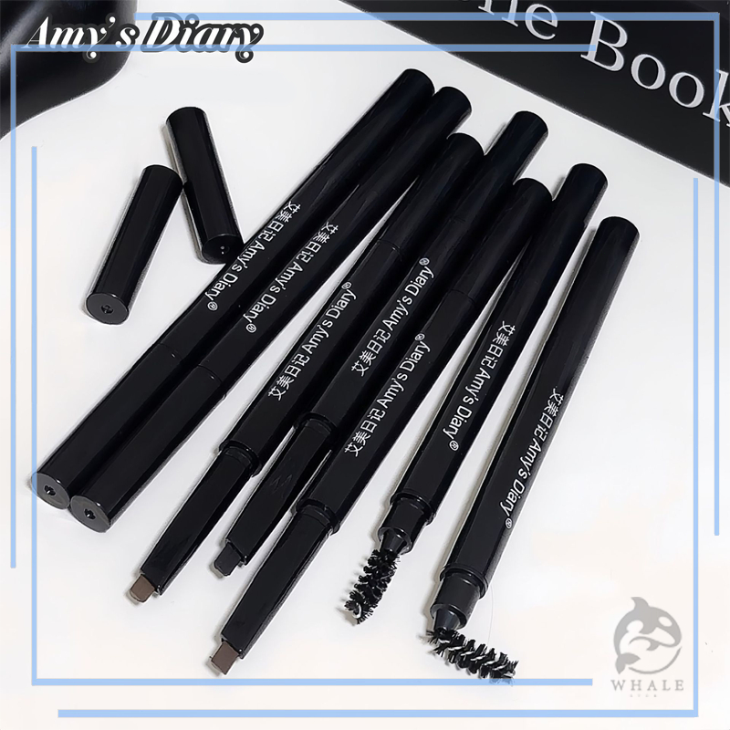 amy's diary ดินสอเขียนคิ้ว เครื่องสำอางสำหรับผู้หญิง แบบหมุนออโต้ กันน้ำ พร้อมแปรง ติดทนนาน 1ชิ้น