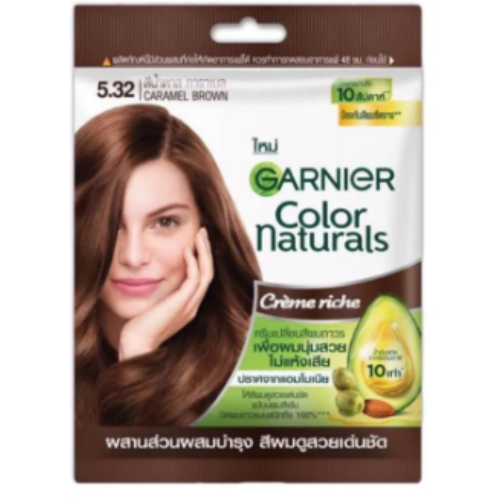 (1ซอง)Garnier Color Naturals Crème Riche การ์นิเย่ คัลเลอร์ แนทเชอรัลส์ ครีมเปลี่ยนสีผมถาวร ราคา ถูกที่สุด ดีลบีเคเค แกลเลอรีภาพที่ 3