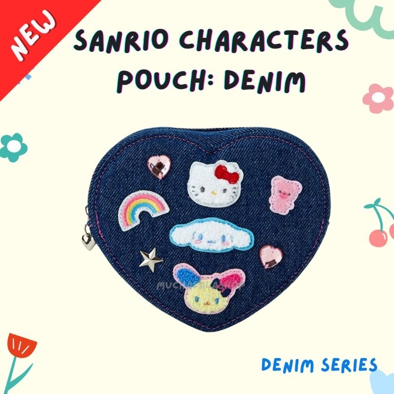 [New*พร้อมส่ง] Sanrio :: Denim Series พวงกุญแจซานริโอ้ กิ๊บซานริโอ้ แบบสุ่ม