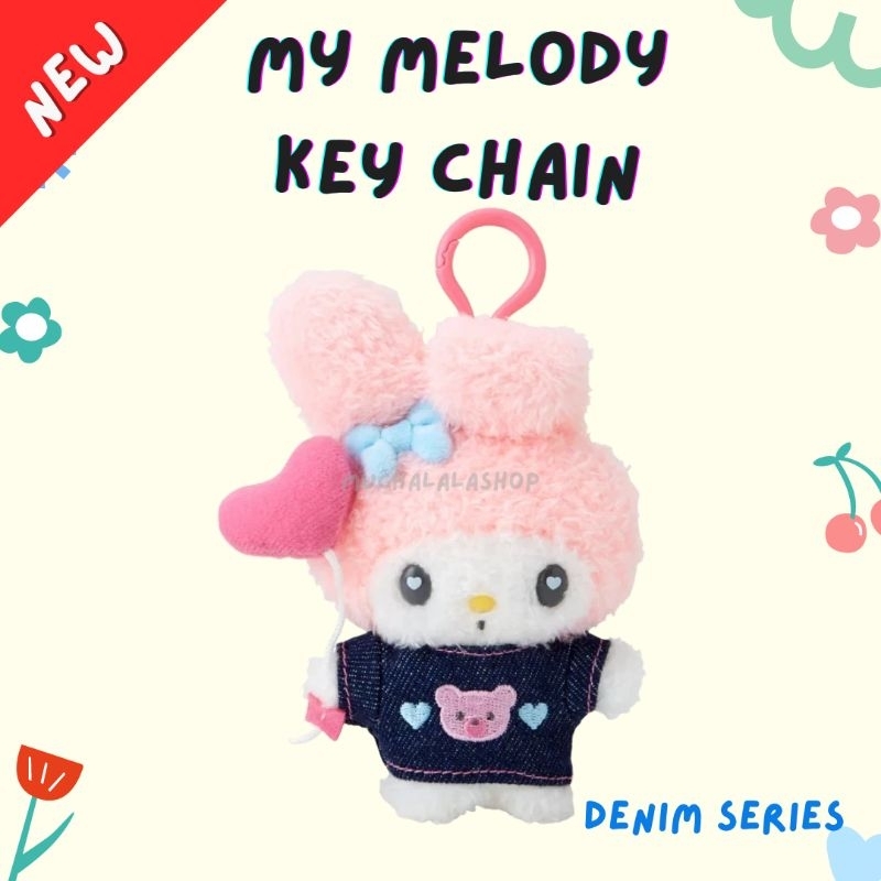 [New*พร้อมส่ง] Sanrio :: Denim Series พวงกุญแจซานริโอ้ กิ๊บซานริโอ้ แบบสุ่ม