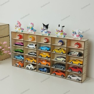 ชั้นวางโมเดลรถ ชั้นเก็บรถ 25 ช่อง/คัน แขวนติดผนังได้  ชั้นวา…