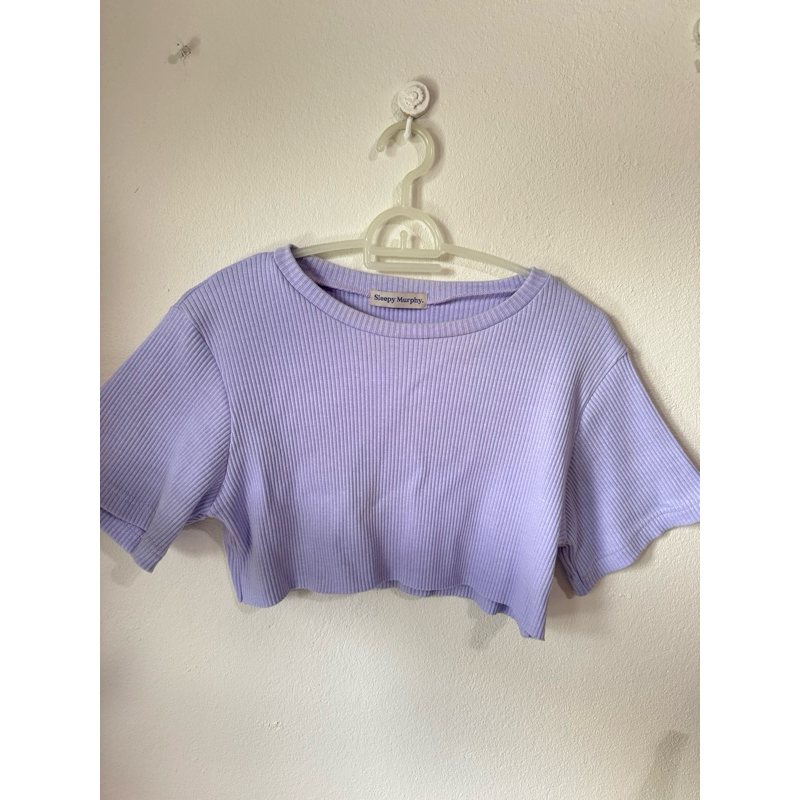 เสื้อครอบสีม่วงป้าย sleepy.murphy
