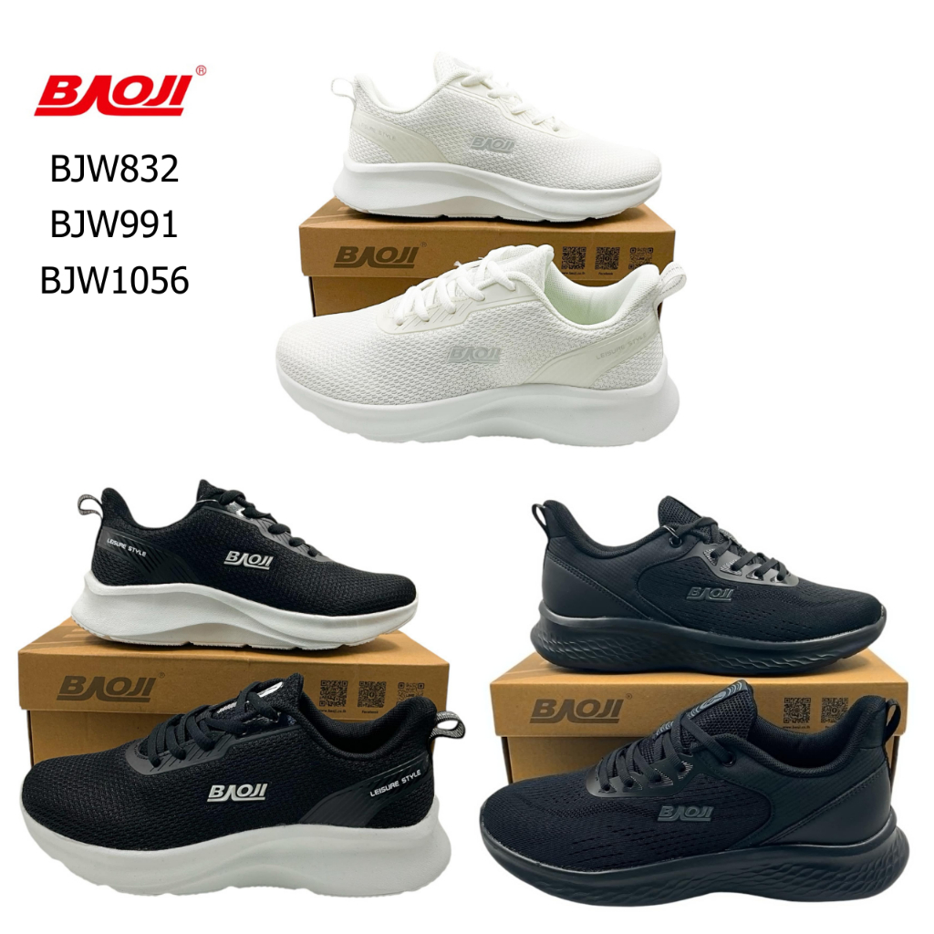 Baoji รองเท้าผ้าใบผูกเชือกหญิง รุ่น BJW991/BJW832/BJW1056 ไซส์ 37-41