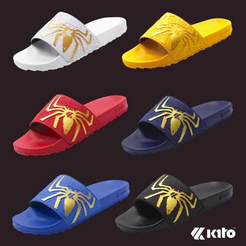 🔥Kito AH93 Spider รองเท้าแตะ Unisex รุ่น ไซส์ 36-43 สี ดำ น้ำเงิน กรม แดง ขาว เหลือง maksim
