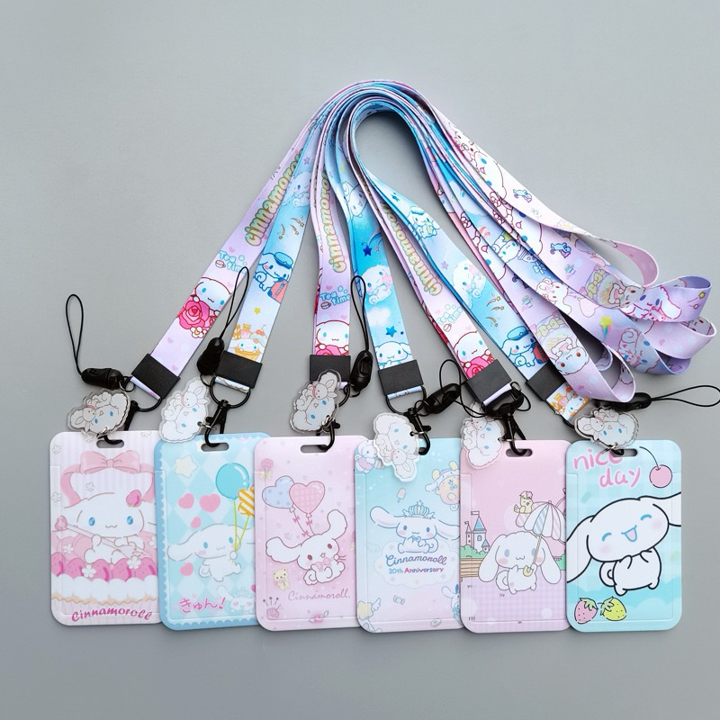 🔥ซองใส่บัตร  1 ชุด 19 บาท ชุดใส่การ์ดทำงานลายการ์ตูน พร้อมสายสายคล้องคอ มี 50 แบบ ใส่ได้บัตร 2ใบ Cartoon Card Holder KT