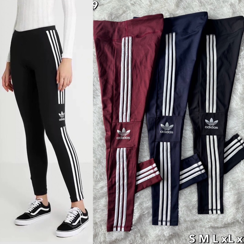 รอพรี 3 วัน Adidas จาก 890฿ Legging ออกกำลังกายสตรี สำหรับโยคะ เวท วิ่ง เลคกิ้งขายาว Sportwear