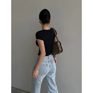 ⚡GI Everyday Crop Top⚡ ครอป คอกลม สไตล์ฝรั่ง_Gioia.991 ( #gii524 )