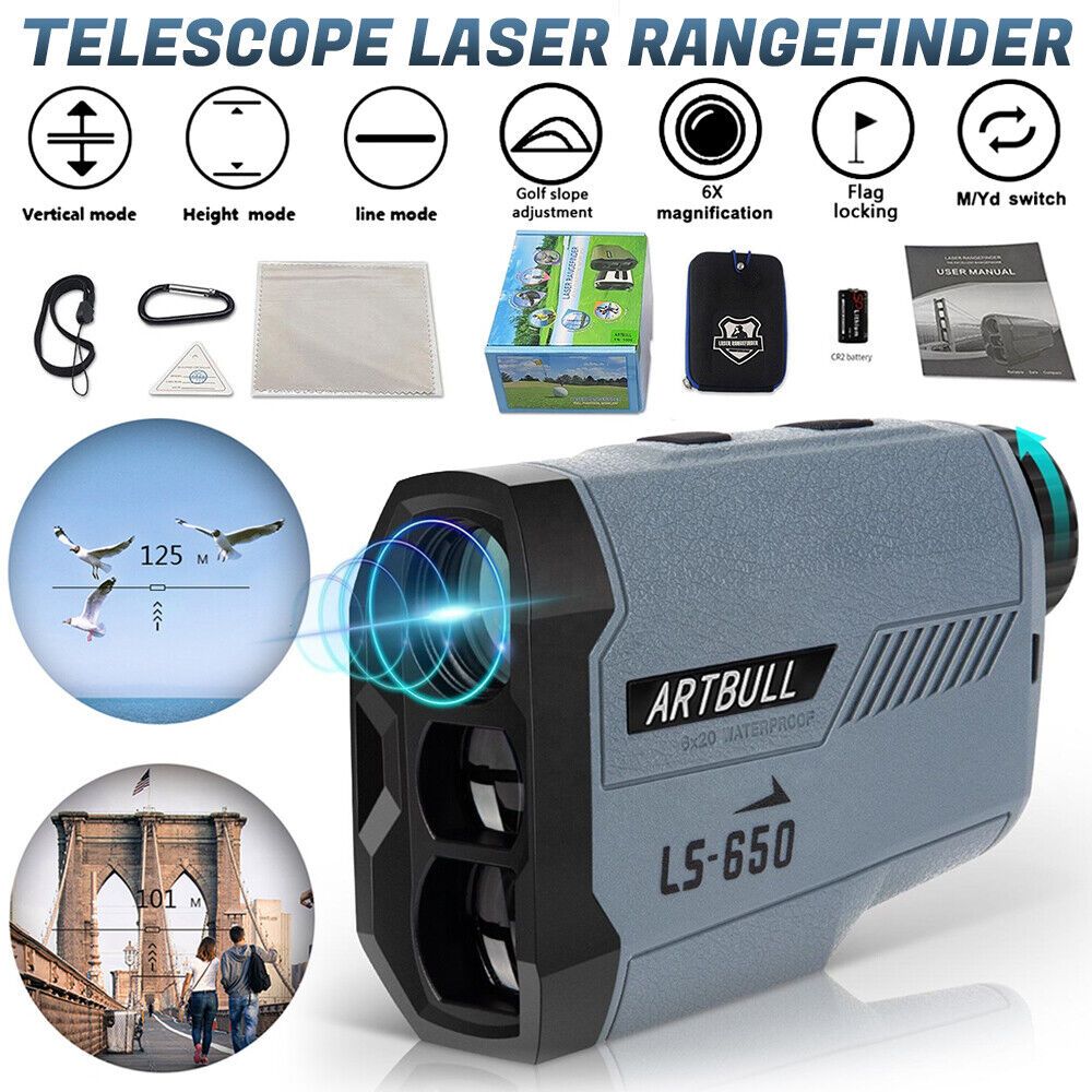 กล้องวัดระยะกอล์ฟ Golf 3 เลนส์ รุ่นใหม่ ARTBULL LS-650 Golf Laser Rangefinder 3 Lens LS 650 LS650 กั