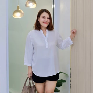 เสื้อคอจีน สีพื้น ทรงทันสมัย