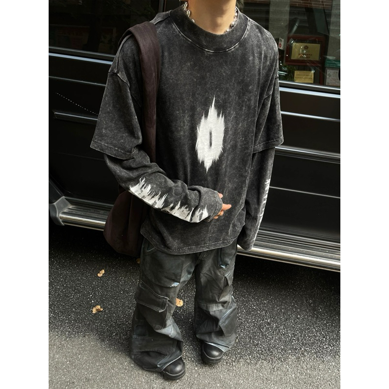 เสื้อยืดแขนยาว zero แขนต่อ 2 ชั้น