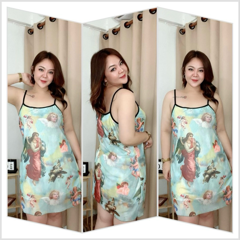 เดรสผ้าซีทรูใส่ซัพทั้งตัวอกหน้าผ้า46“ อก40-50”ใส่สวย ความยาว37“ แต่งกุ้นดำ