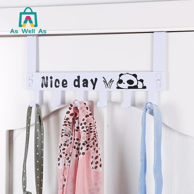 As Well As ที่แขวนของหลังบานประตู เพื่อแขวนเก็บของใช้ทั่วไป ผลิตจาก เหล็กเคลือบสี มี 2 สีให้เลือก สีขาว และ สีดำ