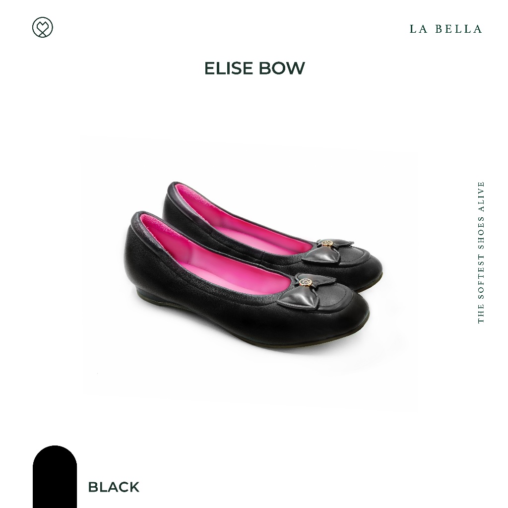 LA BELLA รุ่น ELISE BOW - BLACK