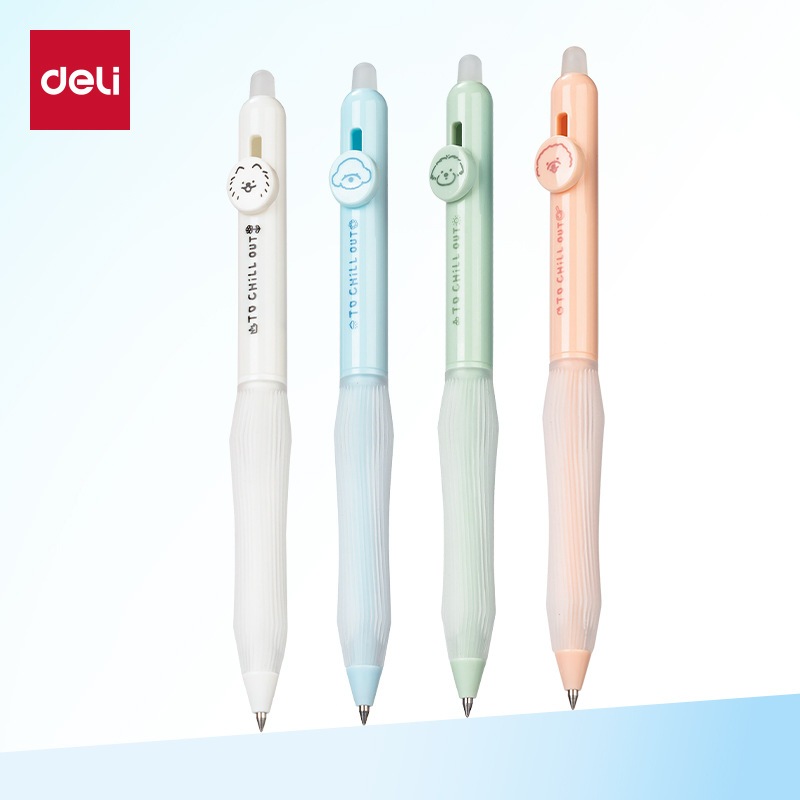 Deli SA272 ปากกาลูกลื่นลบได้ ปากกาเจลลบได้ มียางลบพิเศษที่ปลายด้าม ขนาดเส้น 0.5mm อุปกรณ์การเรียน เครื่องเขียน Gel Pen