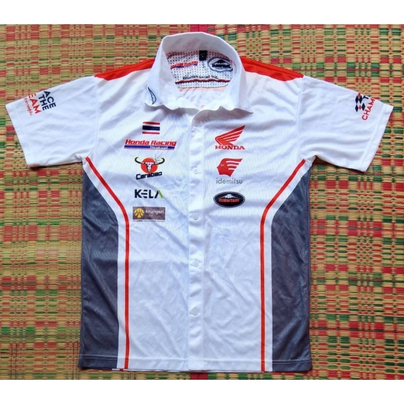 เสื้อทีมแข่งรถ Honda Kushitani racing Thailand