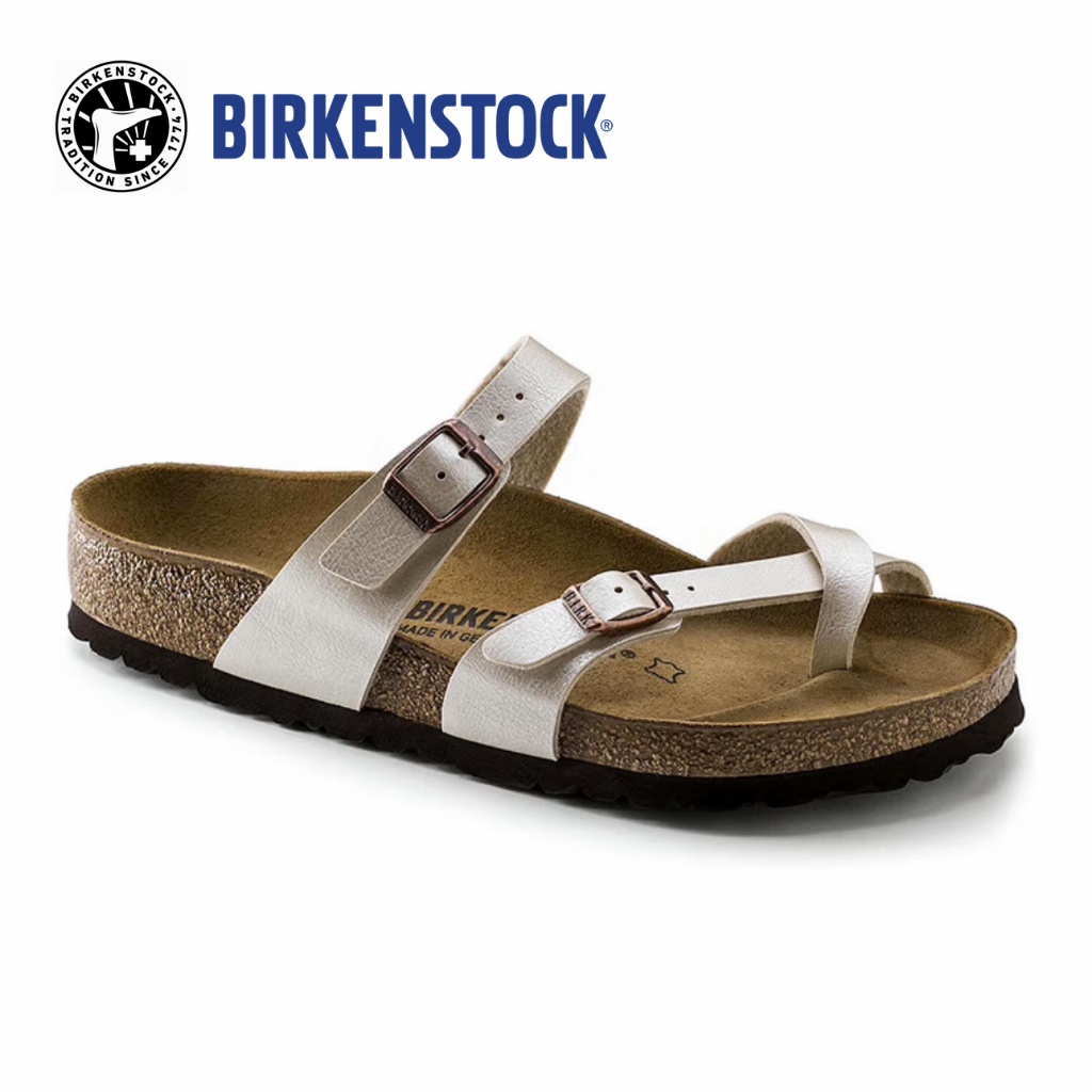 BIRKENSTOCK Mayari BF Graceful Pearl White รองเท้าแตะ ผู้หญิง สีขาวมุก