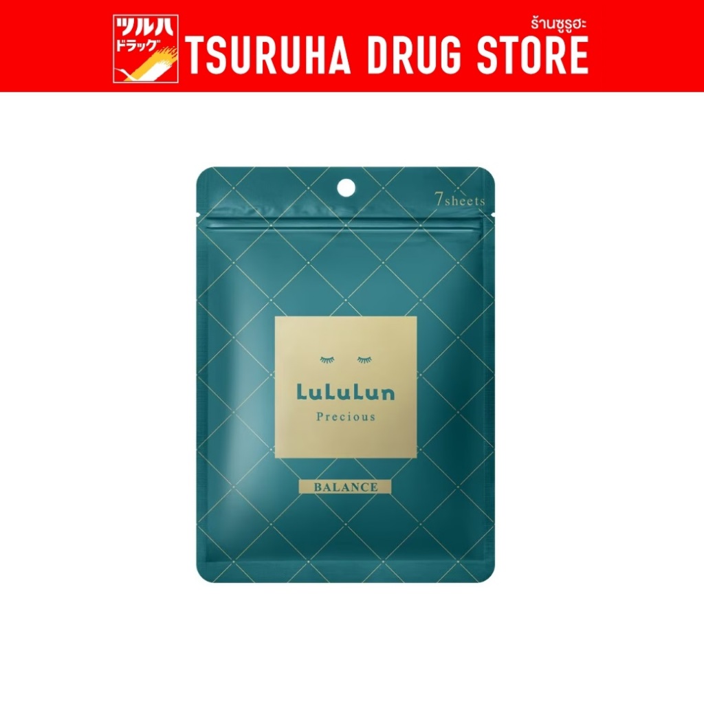 ลูลูลูน เฟซ มาส์ก พรีเชียส บาลานซ์ สูตรปรับสมดุลผิว/Lululun Face Mask Precious Balance 7sheets