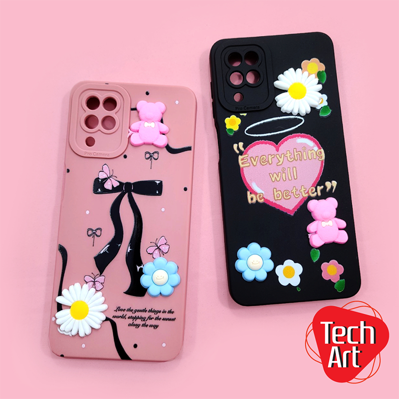 เคสมือถือนิ่ม Oppo ติดอะไหล่หมี หัวใจA3Pro A15 A16 A17 A38(4G) A60(4G) A78(5G) A79(5G) A94(4G) A98(5