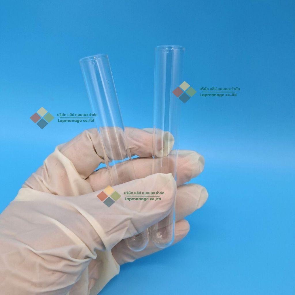 Test tube glass หลอดทดลองแก้ว 10 ชิ้น ขนาด 13x100mm รูปที่ 3