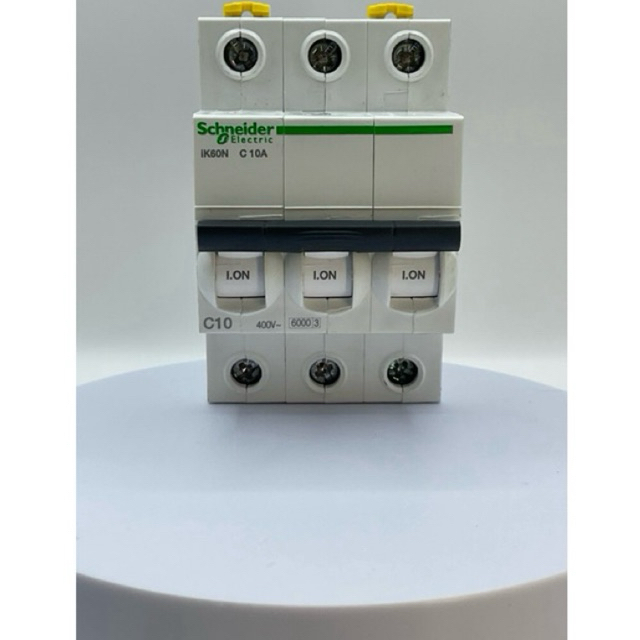 Schneider Electric - Miniature circuit-breaker, Acti9 iK60N, 3P, 10 A, C curve, 6000 A_A9K24310.