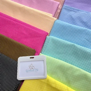 ผ้า cotton 45" ลายจุดไข่ปลา