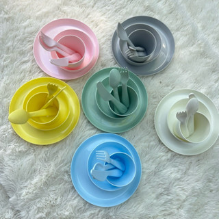 Ikea : แบ่งขายเป็นชุด จาน ชามเด็ก พลาสติก อุปกรณ์ทานข้าว