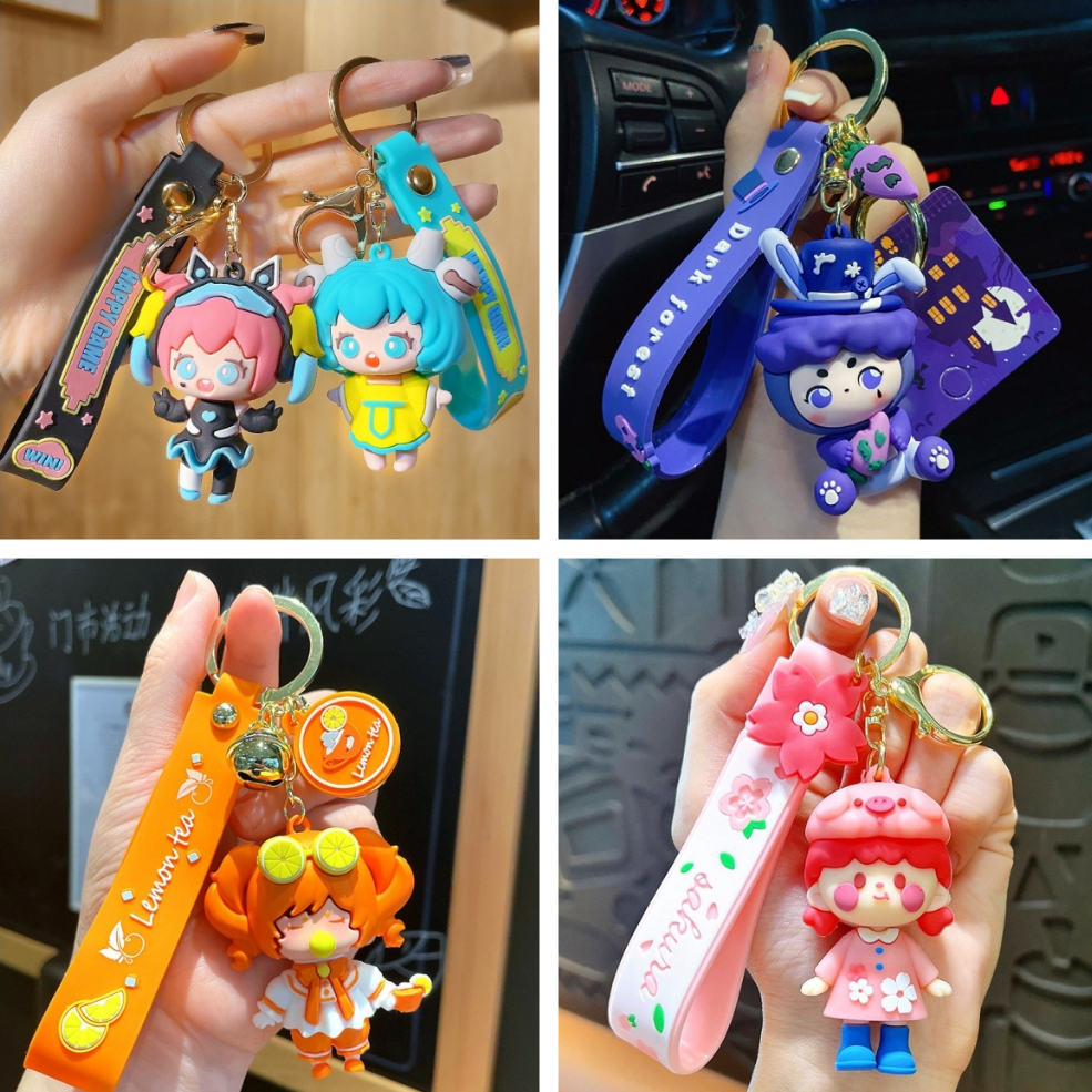 【สินค้าพร้อมส่งทันที】พวงกุญแจสาวเท่ๆ พวงกุญแจสาวสวยต่างๆ พวงกุญแจรถ