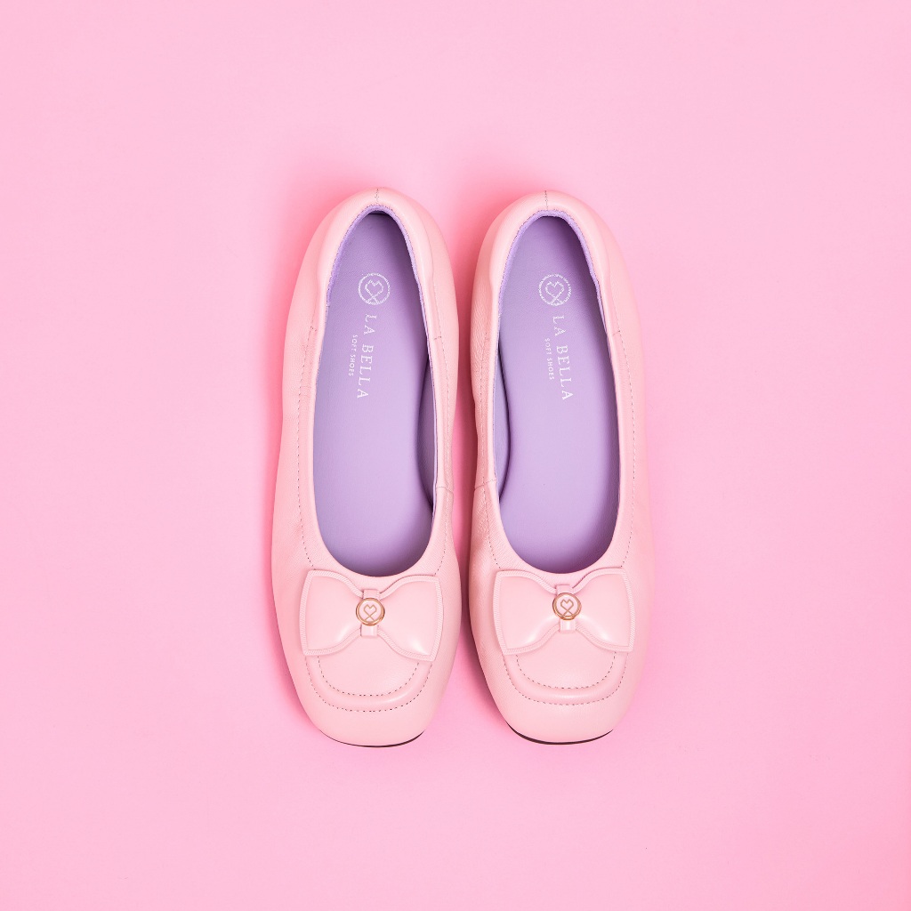 LA BELLA รุ่น ELISE BOW -  NUDE PINK