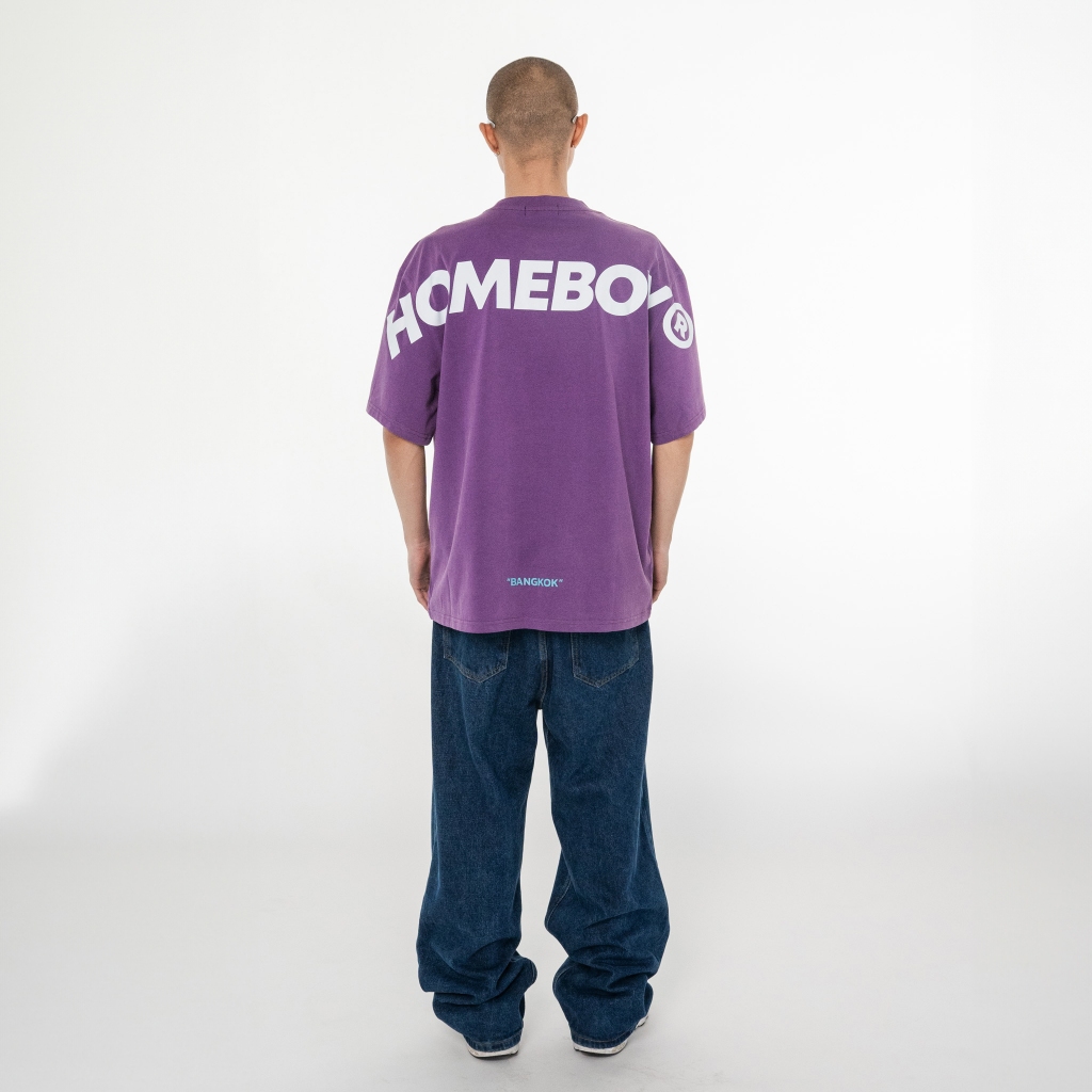 ❗️[ส่งเร็ว กทม. 1 วัน]❗️HOMEBOY เสื้อยืดผ้าฟอก UNISEX รุ่น HB.OVER.LOGO