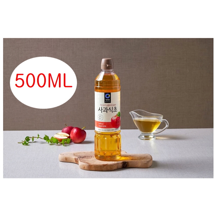 APPLE VINEGAR 500ML น้ำส้มสายชูหมักจากแอปเปิ้ล แอปเปิ้ลไซเดอร์ 사과식초