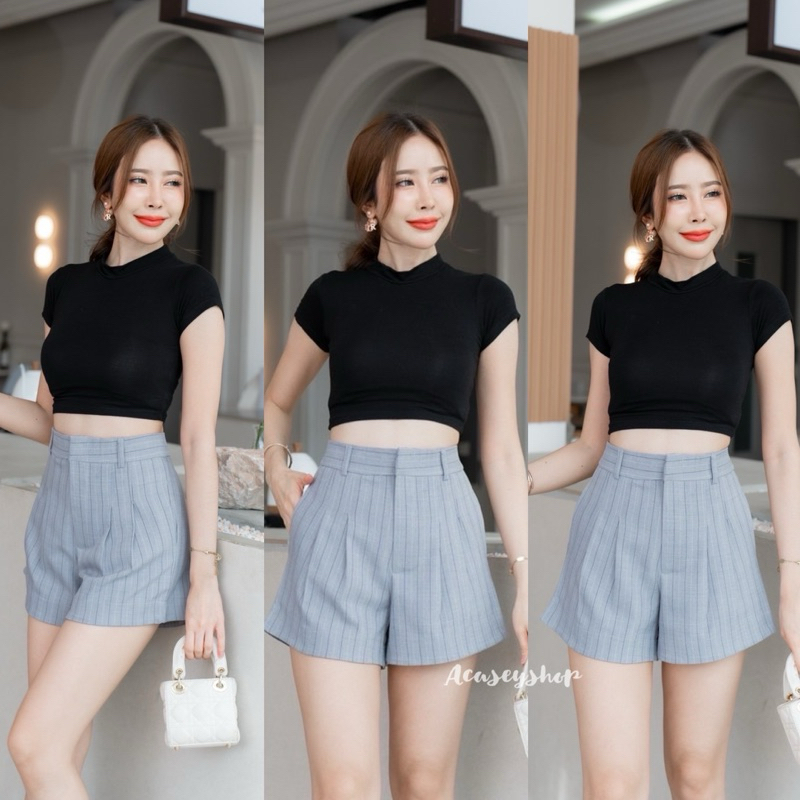 Acasey กางเกงขาสั้นผู้หญิง ทรงบาร์บี้ ช่วงนี้กำลังฮิตมาแรง S-XL