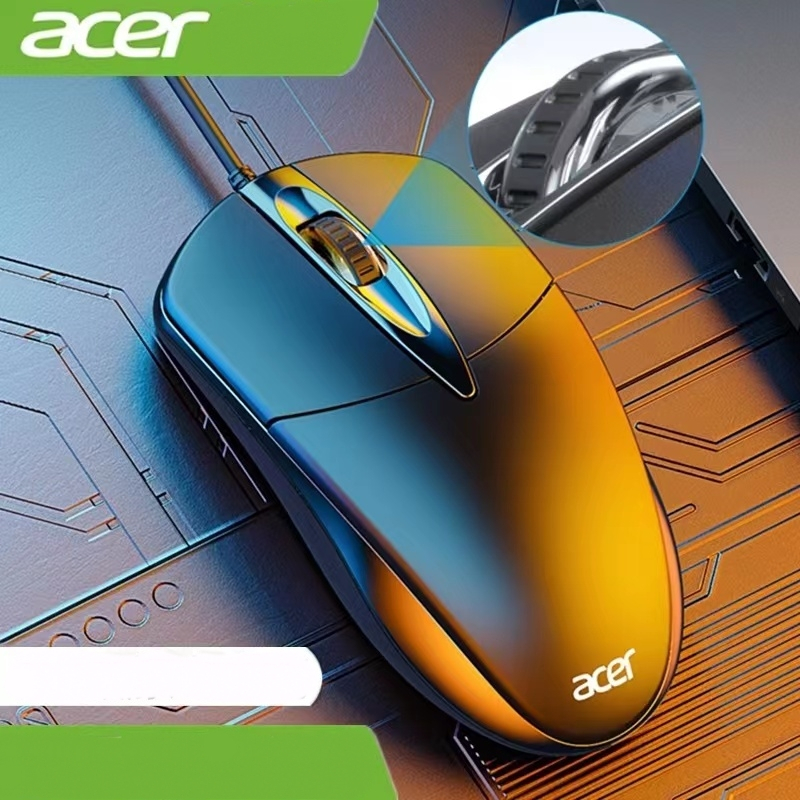 Acer M119 Wired Mouse อุปกรณ์ต่อพ่วงคอมพิวเตอร์สำนักงาน USB