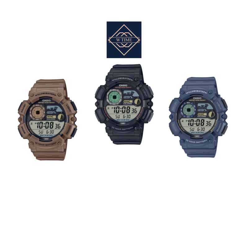 WS-1500H Casioของแท้ นาฬิกาข้อมือสำหรับผู้ชาย