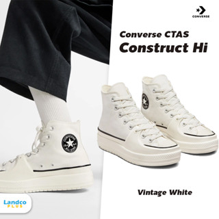 Converse คอนเวิร์ส รองเท้าผ้าใบ รองเท้าแฟชั่น UX Chuck Taylor All Star Construct Hi Cream Vintage A02832CS3CMXX (3500)