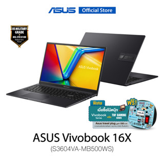 ASUS Vivobook 16X (S3604VA-MB500WS), Thin and Light laptop, 16" WUXGA (1920x1200) Full HD, Intel Core i5-1340P, 16GB DDR4 3200Mhz, 512GB SSD PCIe M.2 Gen3