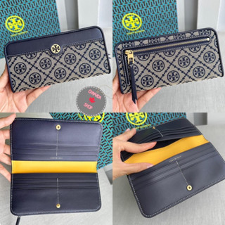 Tory burch t monogram slim wallet  No. 88708 แท้💯