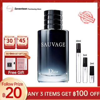 🔥Hot Sale✨น้ำหอมแท้  Dior Sauvage EDT  2ml/5ml/10ml น้ำหอมผู้ชาย น้ําหอมติดทน น้ําหอมขายส่ง