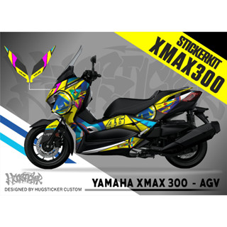 สติ๊กเกอร์สสำหรับติดรถ X-MAX - ลาย AGV