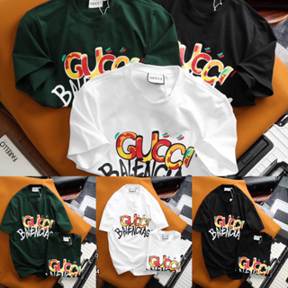 เสื้อยืดแขนสั้น GUCCI x BALENCIAGA 🔖 Unisex 👱🏻‍♂️👩🏼‍🦰 cotton 💯 ผ้านุ่ม ใส่สบายตัว พร้อมส่งจากไทย 🚚 ร้านค้าจัดส่งไว