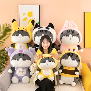 ตุ๊กตาแมวจักรพรรดิ แปลงร่าง 35CM 45CM 60CMน่ากอดสุดๆ เขียนการ์ดอวยพรได้ ของขวัญวันเกิด ของขวัญวันครบรอบ