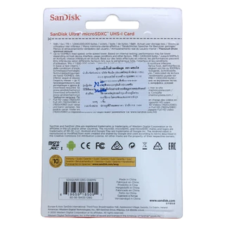 SanDisk 32GB 64GB 128GB 256GB MicroSDHC UHS-I Card Ultra Class10 Speed 100MB/s** เมมโมรี่การ์ดแท้ SanDisk