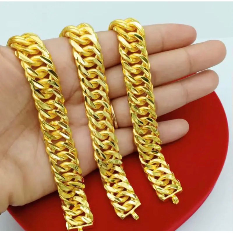 สร้อยข้อมือเลทก้างปลา1-2-3บาท