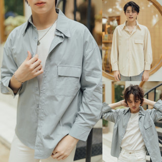 KINS | Regular cotton blend shirts (รหัส : KN85)